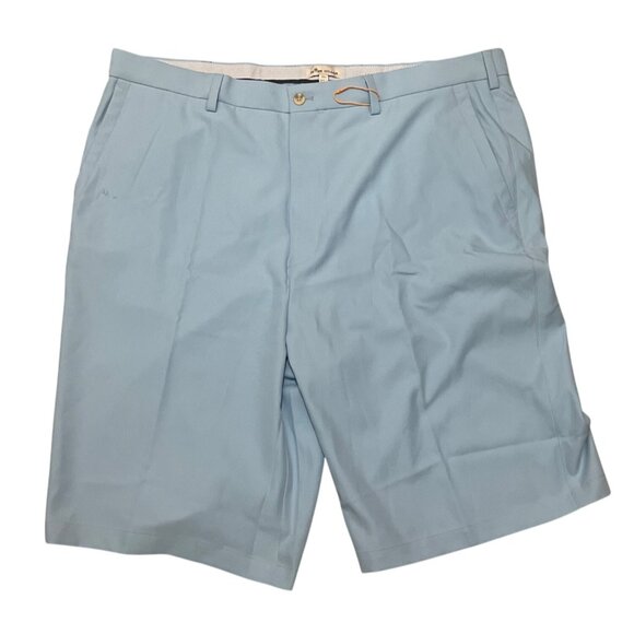 Peter Millar Mens Blue Polyester Dress Shorts 42L Made In Thailand - Picture 1 of 5